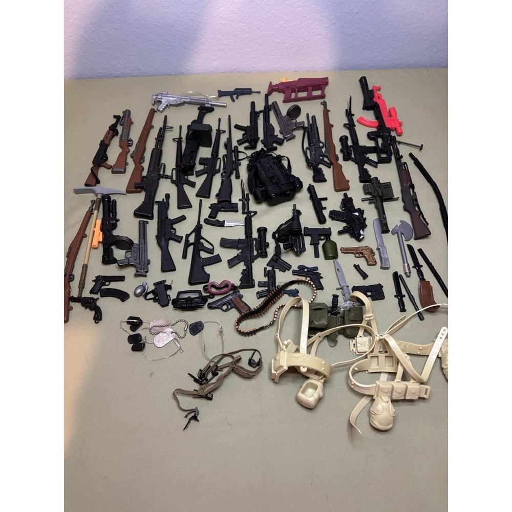 Large Lot Of GIJoe Weapons And Equipment
